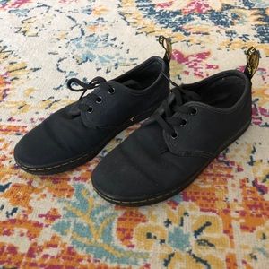 Black Dr.Martens Canvas Casual Shoes